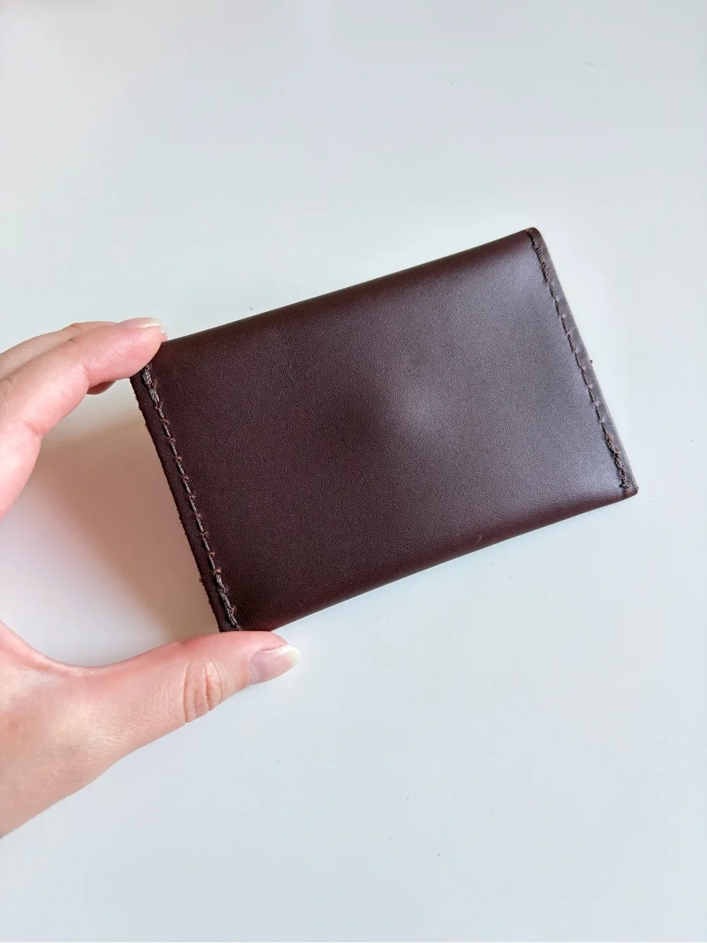 NWOT Portland Leather Goods Mini Envelope Wallet in Cognac 🥃
